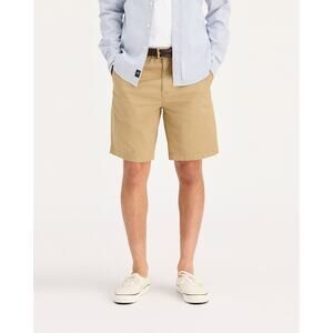 Dockers Original Pleated Shorts Khaki Sz 34 Cotton Vacation Beach Golf